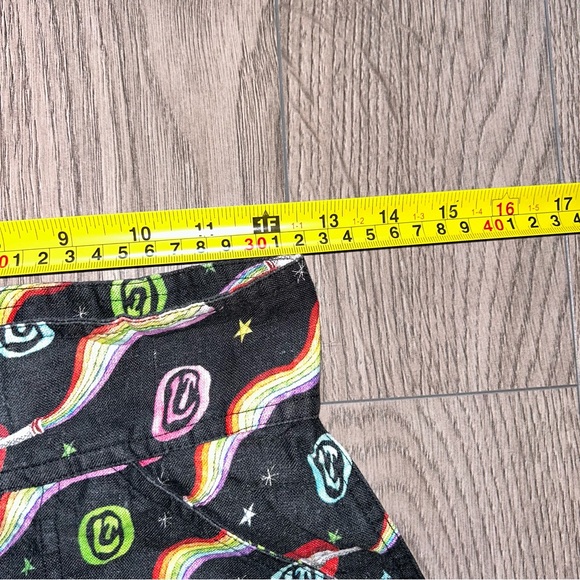 Olympia Le-Tan Early Pearl Skirt Dutchies Size FR 36 100% Linen EU 36 Rainbow - Picture 9 of 13